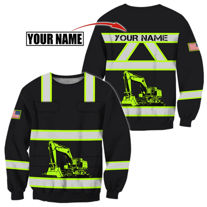 Custom Name XT Excavator 3D Printed Shirts