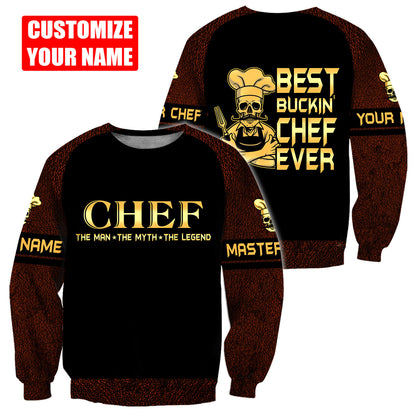 Custom Name Master Chef 3D All Over Printed Unisex Shirts