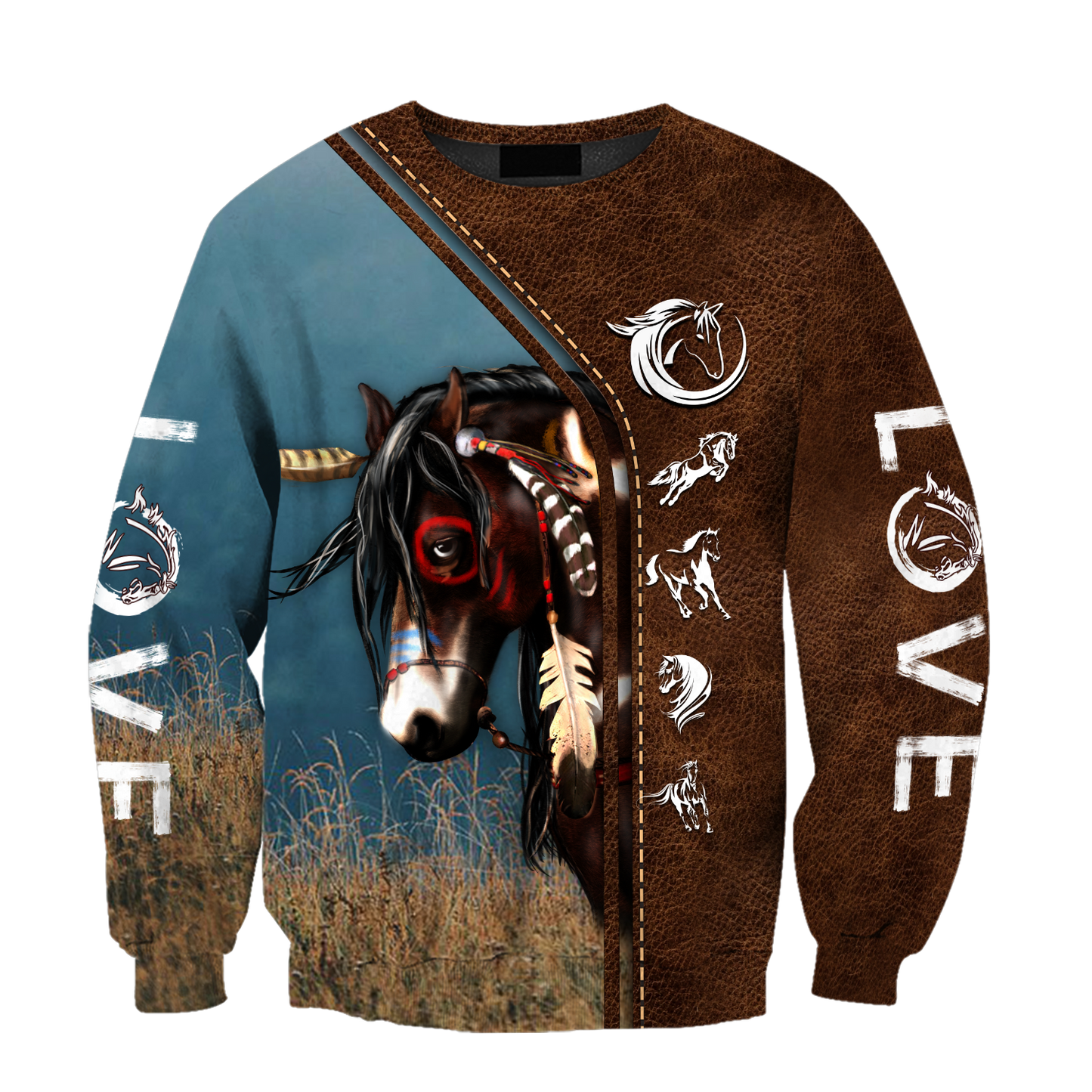 Native Horse American Paint Horse 3D All Over Printed Shirts For Men And Women TR1911201ND