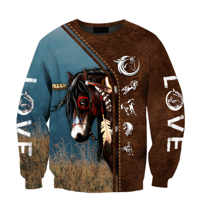 Native Horse American Paint Horse 3D All Over Printed Shirts For Men And Women TR1911201ND