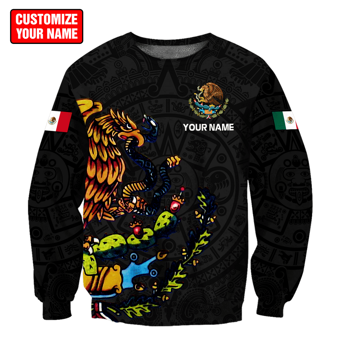 Personalized Name Mexico 3D All Over Printed Unisex