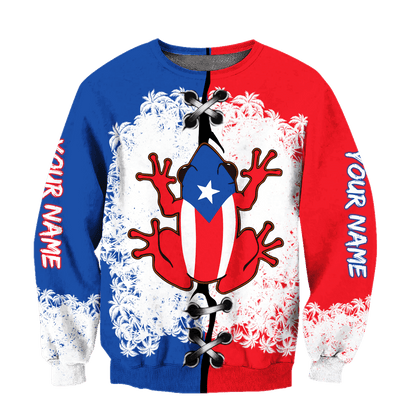 Customize Name Puerto Rico 3D All Over Printed Unisex Shirts