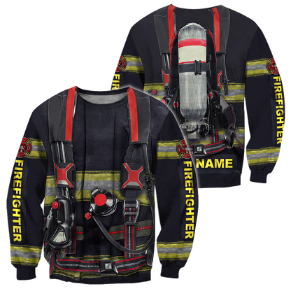 Customize Name Firefighter Hoodie For Men And Women TNA06052106