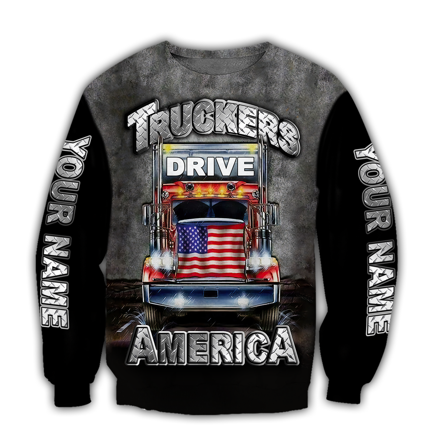Premium Customized Name 3D All Over Printed Unisex Shirt For Trucker
