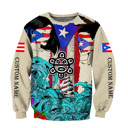 Custom Name Sweet Girls Puerto Rico Hoodie For Men And Women MH16032107