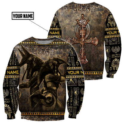 Custom name Ancient Egyptian Ankh key of life 3D design print shirts