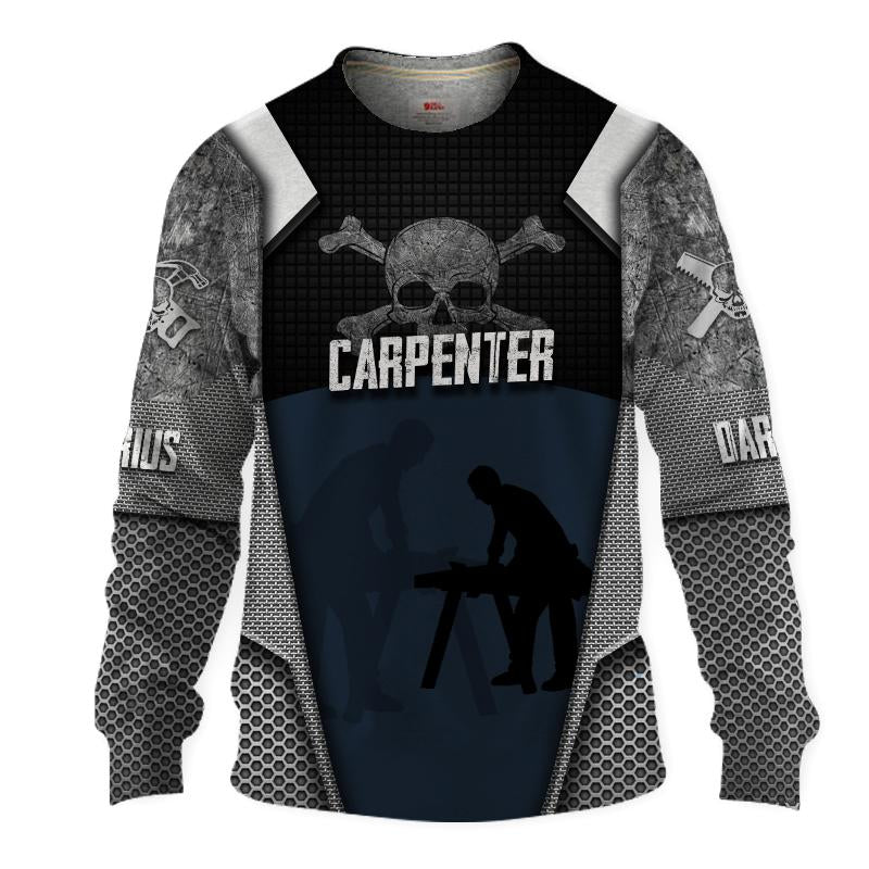 Premium Carpenter Custom Name 3D All Over Printed Unisex Shirts