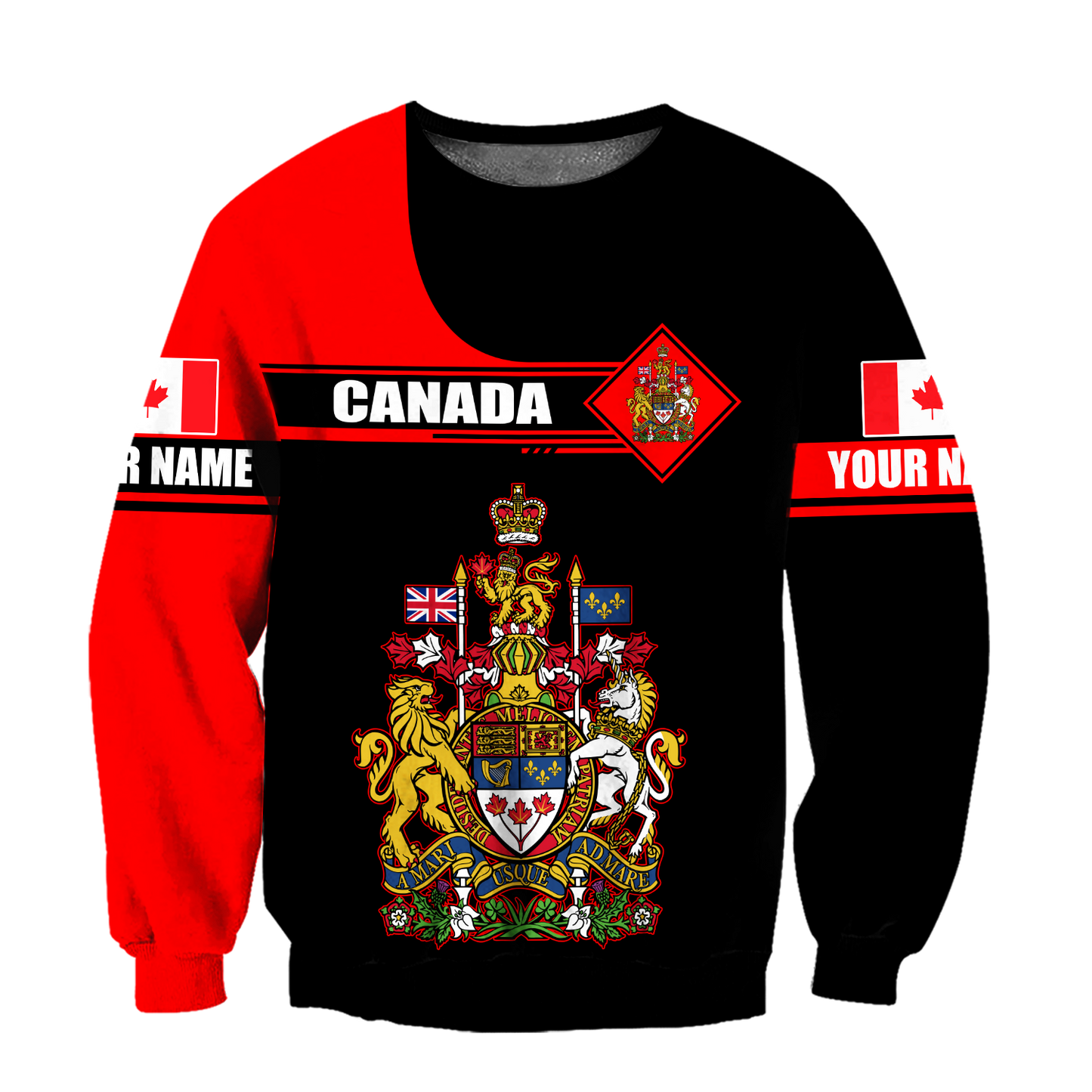 Custom Name XT Canada Day 3D Printed shirts