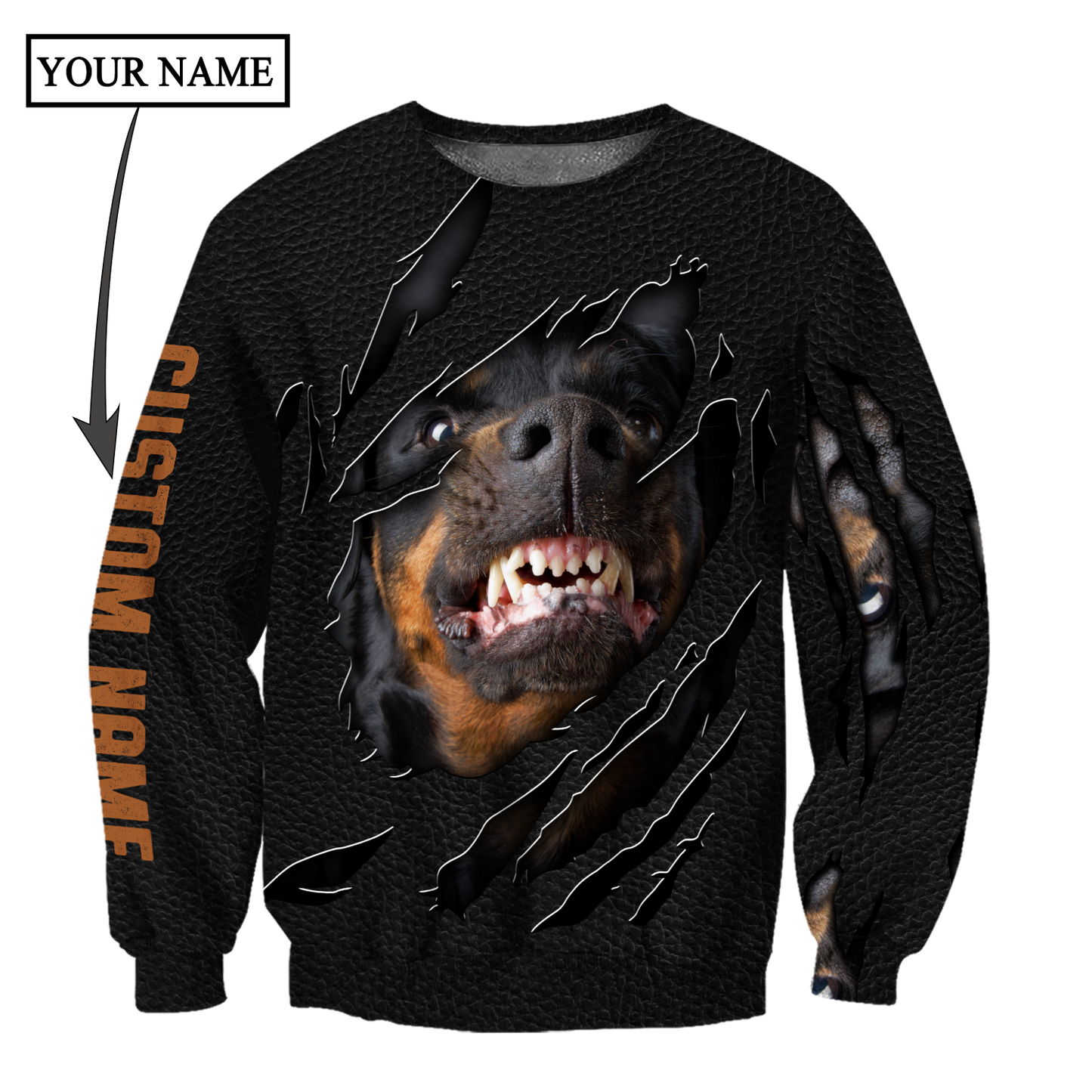 Rottweiler 3D hoodie shirt for men and women custom name