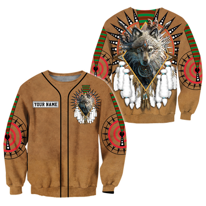 Custom Name Native American3D All Over Printed Unisex Shirts