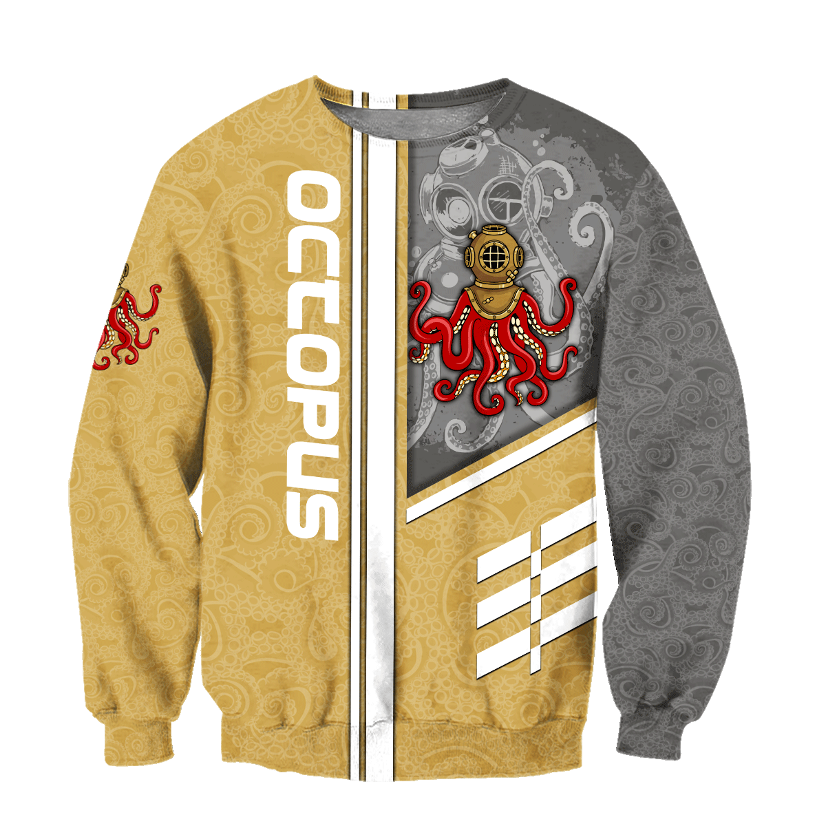 Premium Unisex Hoodie Octopus Driver Helmet ML