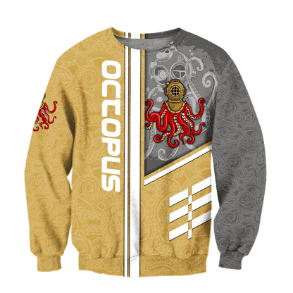 Premium Unisex Hoodie Octopus Driver Helmet ML