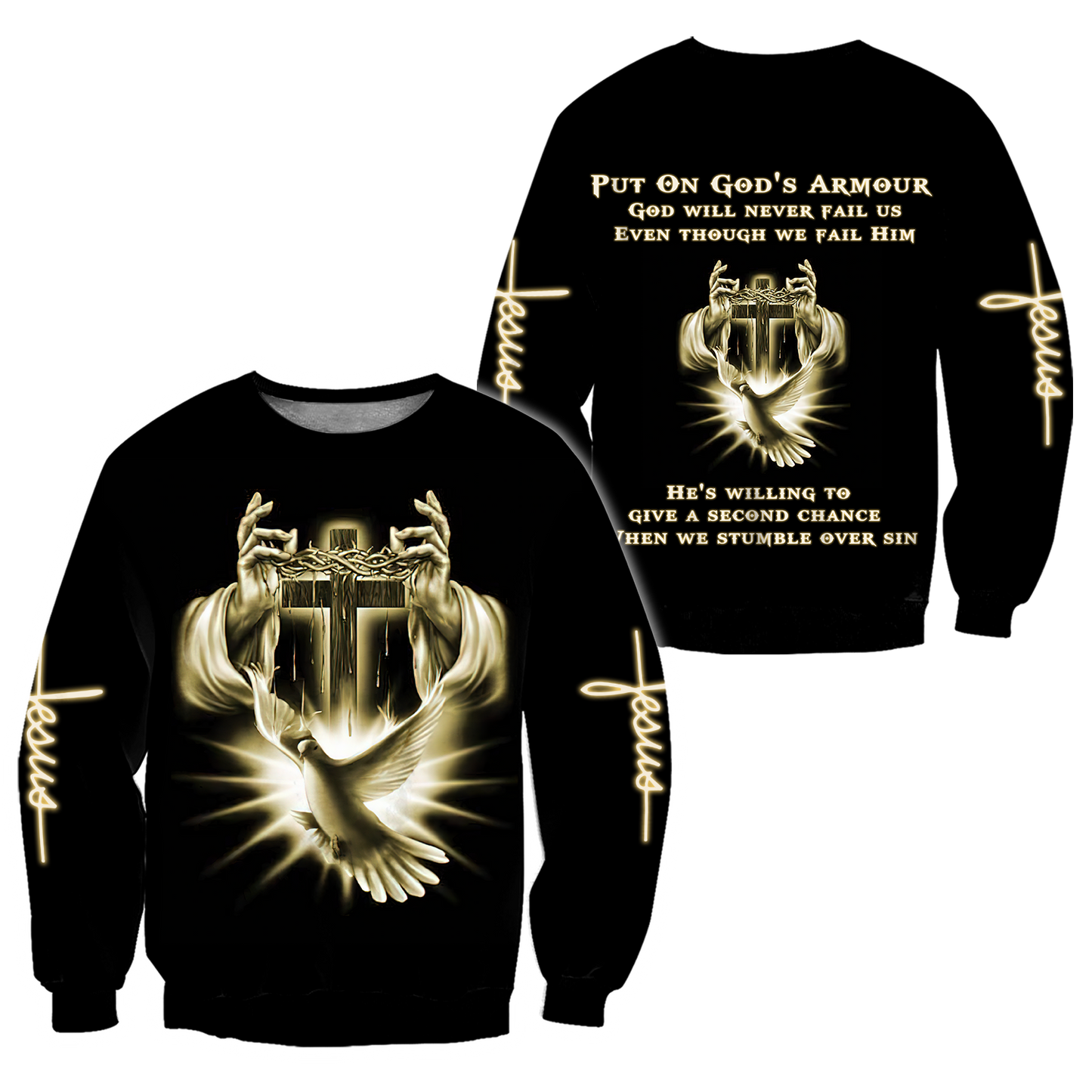 Premium Unisex Hoodie 3D All Over Printed Easter Day Christian Jesus No11 ML