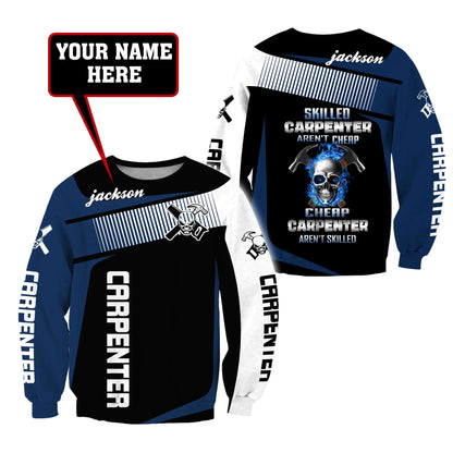 Premium Carpenter Custom Name 3D All Over Printed Unisex Shirts