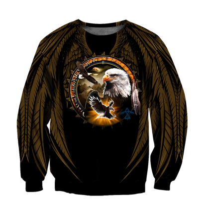 Eagle Native American 3D All Over Printed Unisex Shirts