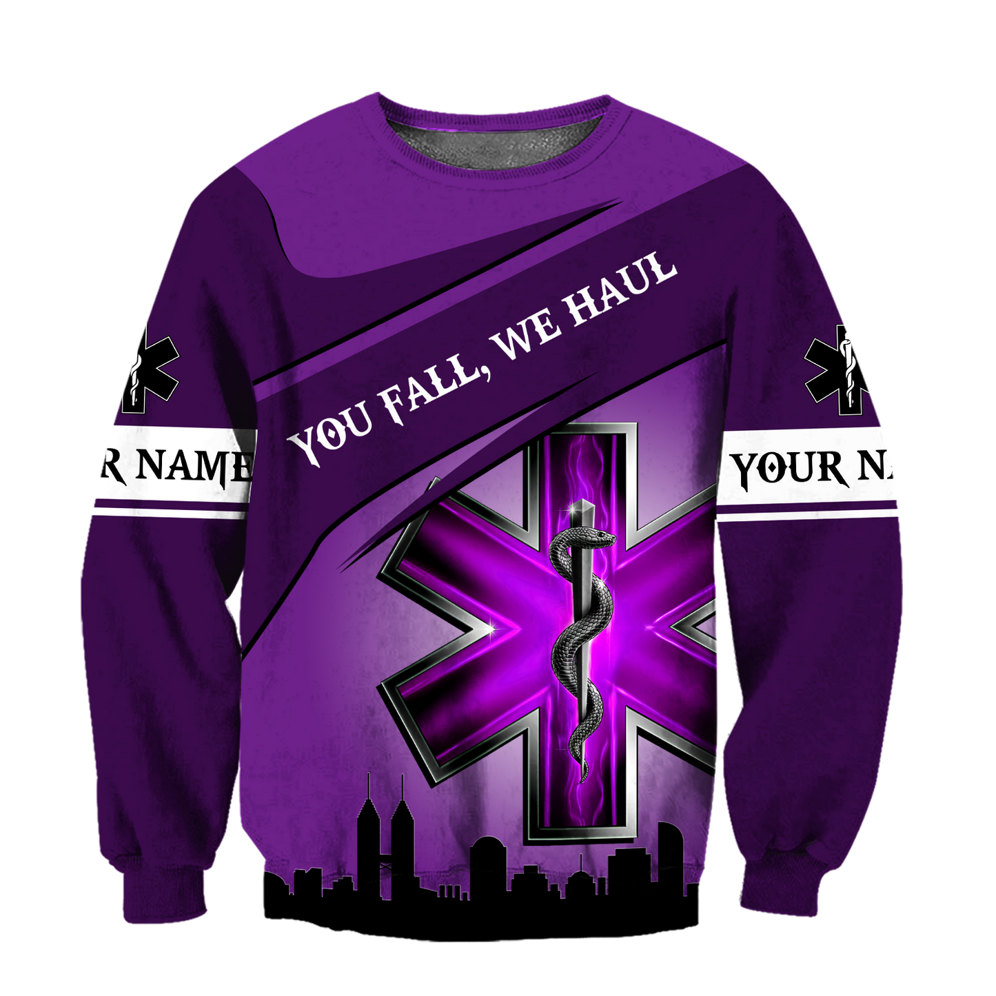 Premium Customized Name 3D All Over Printed Unisex Shirts For EMS Worker