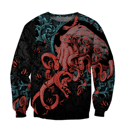 Premium Unisex Hoodie Kraken Gothic Tattoo ML