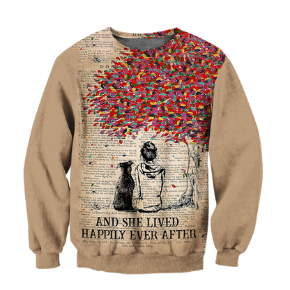 Dog lover - She lived happily ever after 3D hoodie shirt for men and women