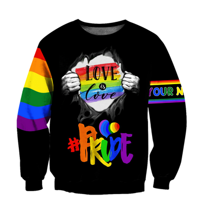 Customize Name LGBT Pride Hoodie For Men And Women SN07052101