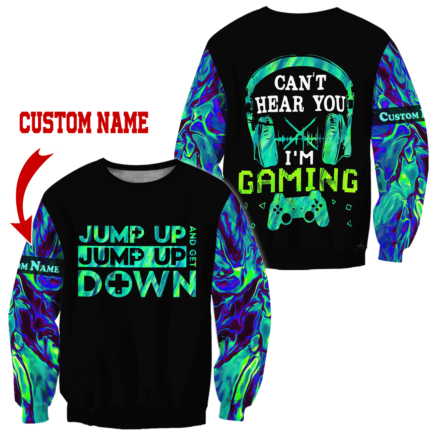 Can't Hear You I'm Gaming  Personalized Name Pi29042102