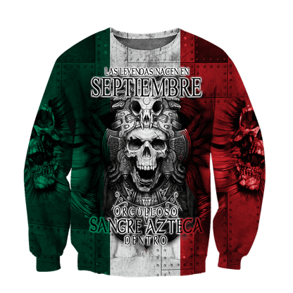 Aztec Mexican 3D All Over Printed Unisex Shirts