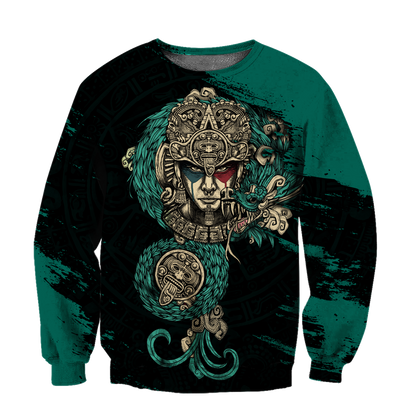 Aztec Warrior 3D All Over Printed Unisex Hoodie no3