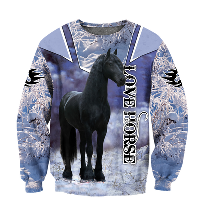 Beautiful Friesian Horse 3D All Over Printed Unisex Shirts MH23122005CL