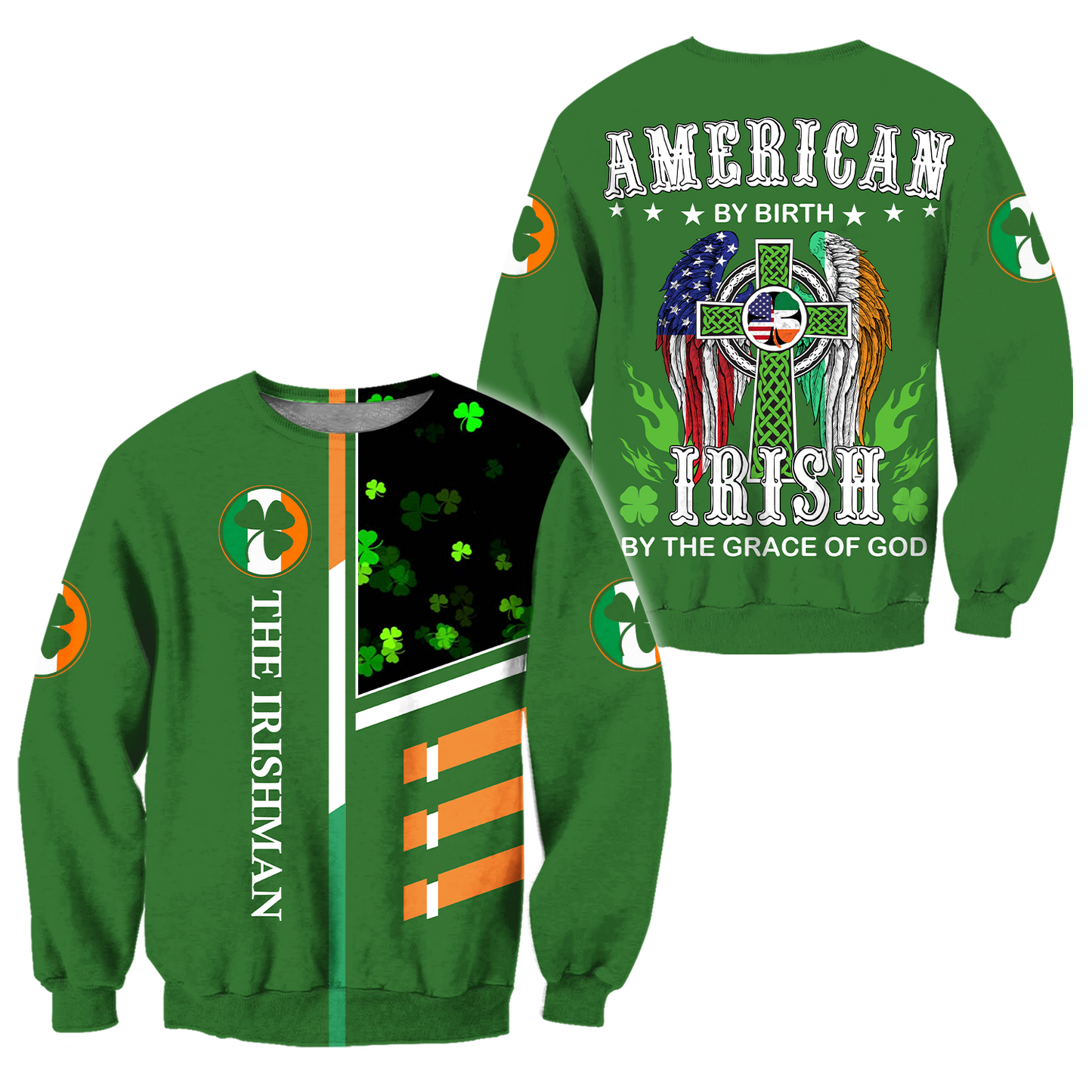 3D All Over Printed  Irish- American St Patrick Day Unisex Shirts