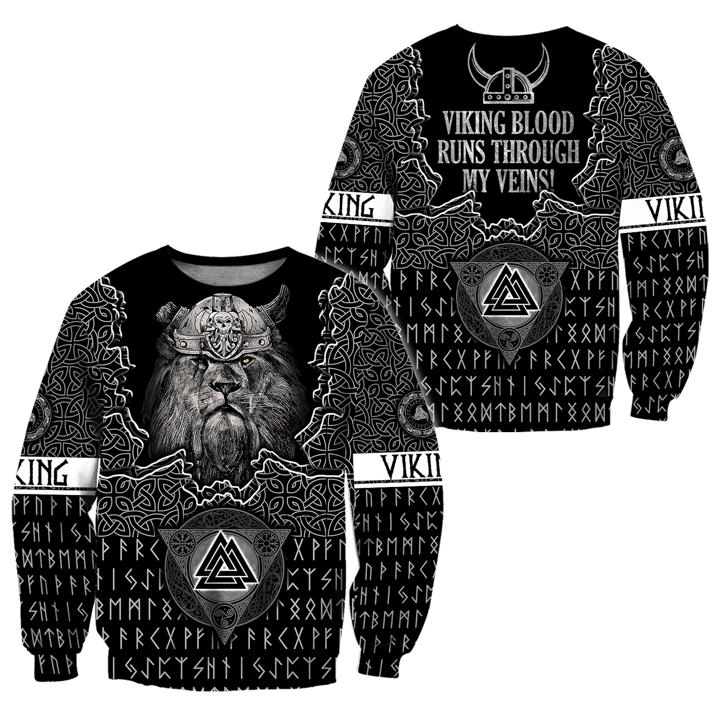 Lion Viking 3D All Over Printed Unisex Shirt