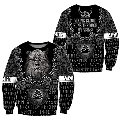 Lion Viking 3D All Over Printed Unisex Shirt
