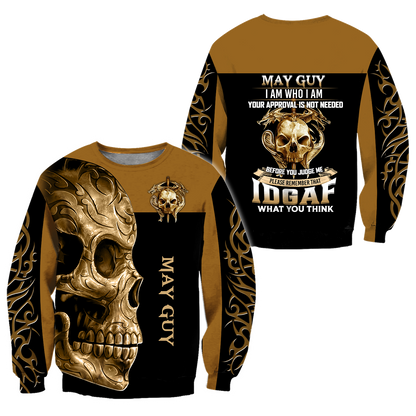 May Guy Skull 3D All Over Printed Hoodie
