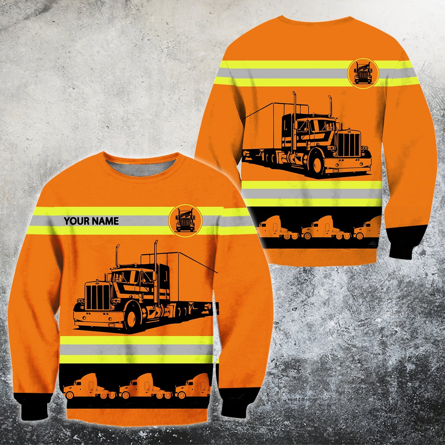 Personalized Name Trucker 3D All Over Printed Shirts For Men and Women