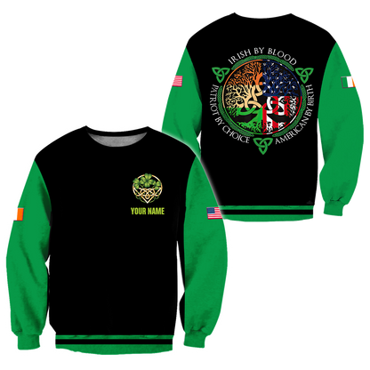 3D All Over Printed Irish  St Patrick Day  Unisex Shirts Custom Name XT