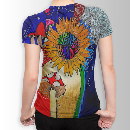 Flower Mushrooms Hippie Hoodie-Apparel-HD09-Zipped Hoodie-S-Vibe Cosy™