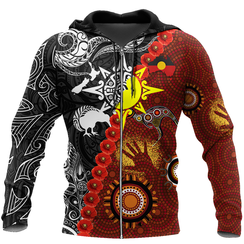 New Zealand Maori And Australia Aboriginal We Are Family 3D Printed Unisex Shirts TN DD29032103