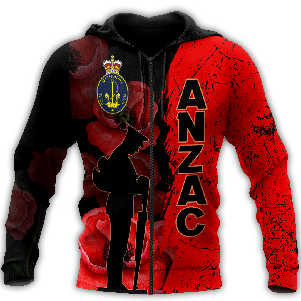 Royal Australian Navy Anzac Day 3D Printed Unisex Shirts TN NTN29032104