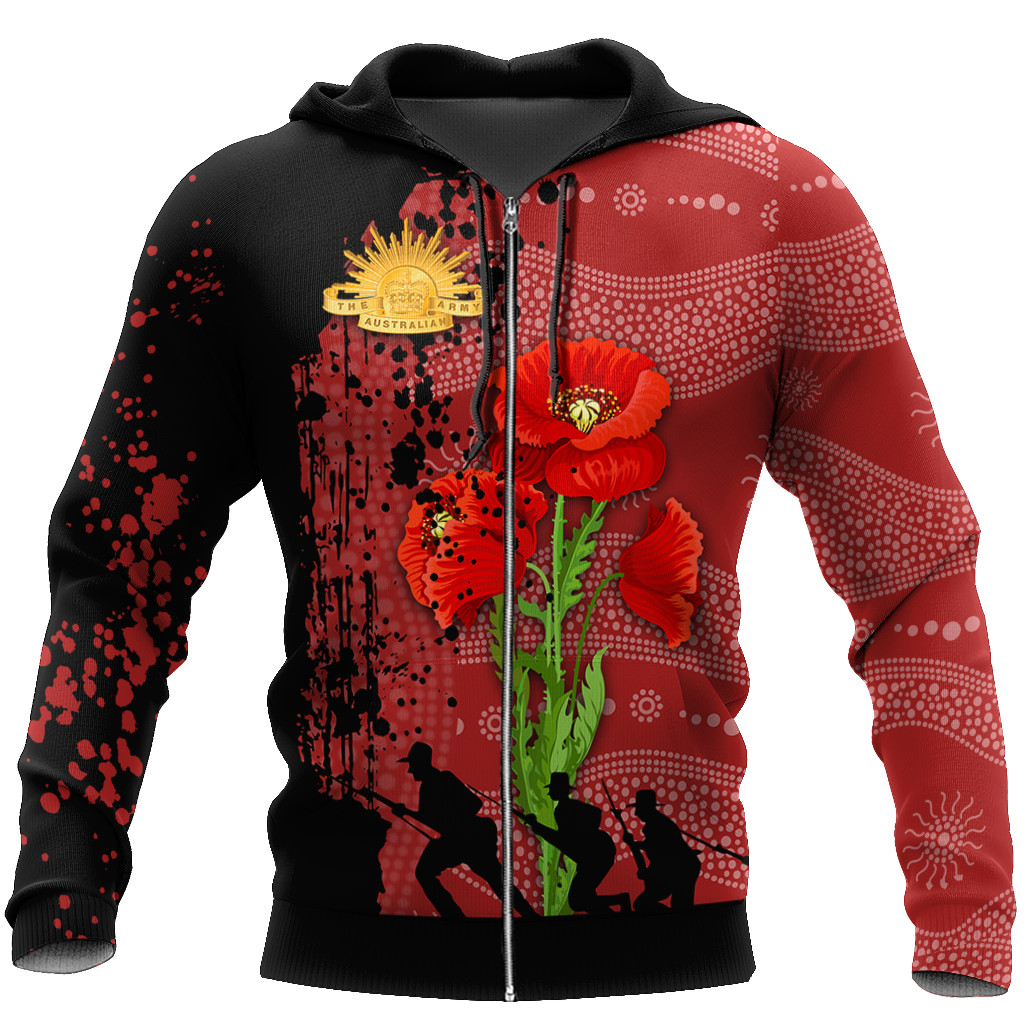 Premium Anzac Day Poppy 3D Printed Unisex Shirts TN