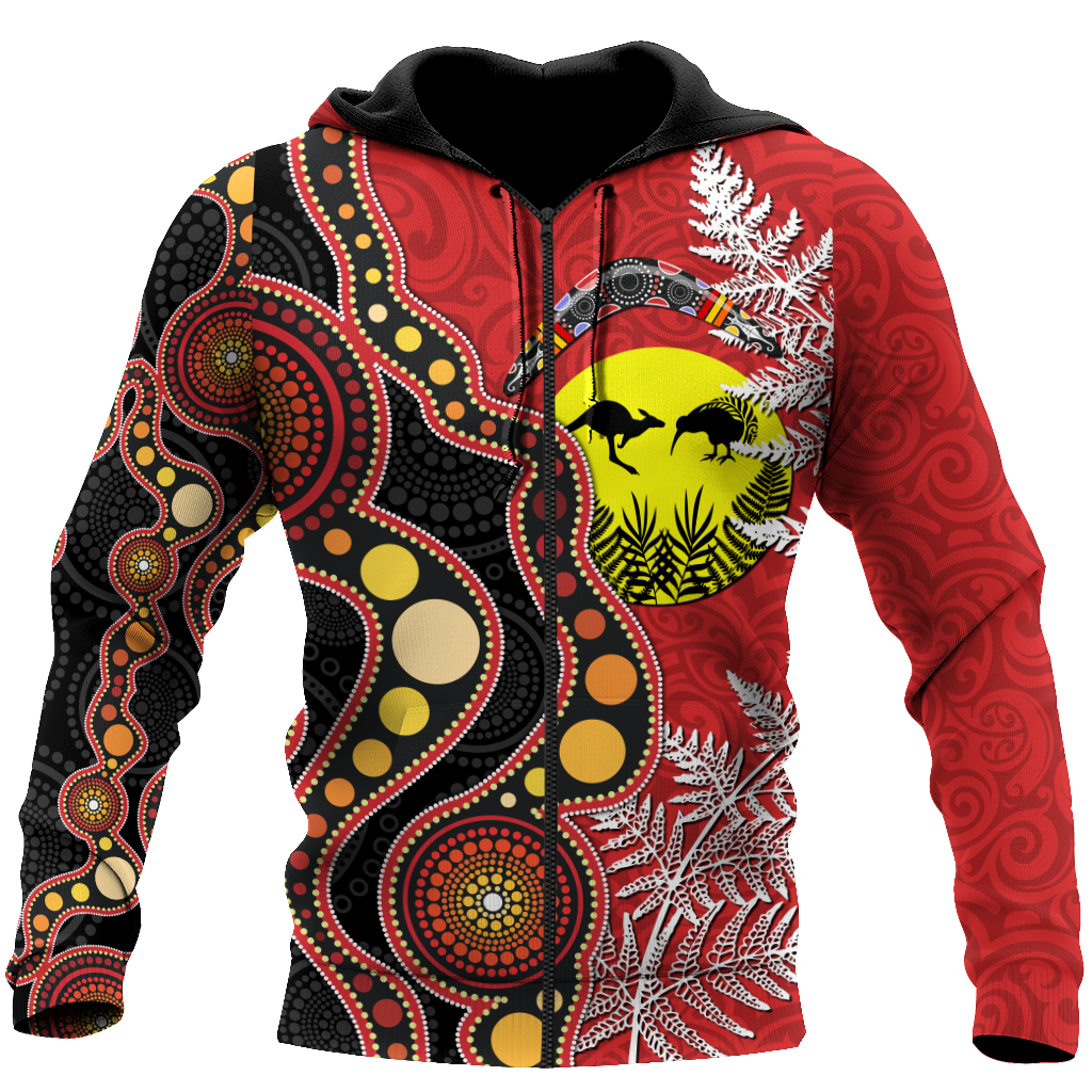 New Zealand Maori And Australia Aboriginal We Are Family 3D Printed Unisex Shirts TN