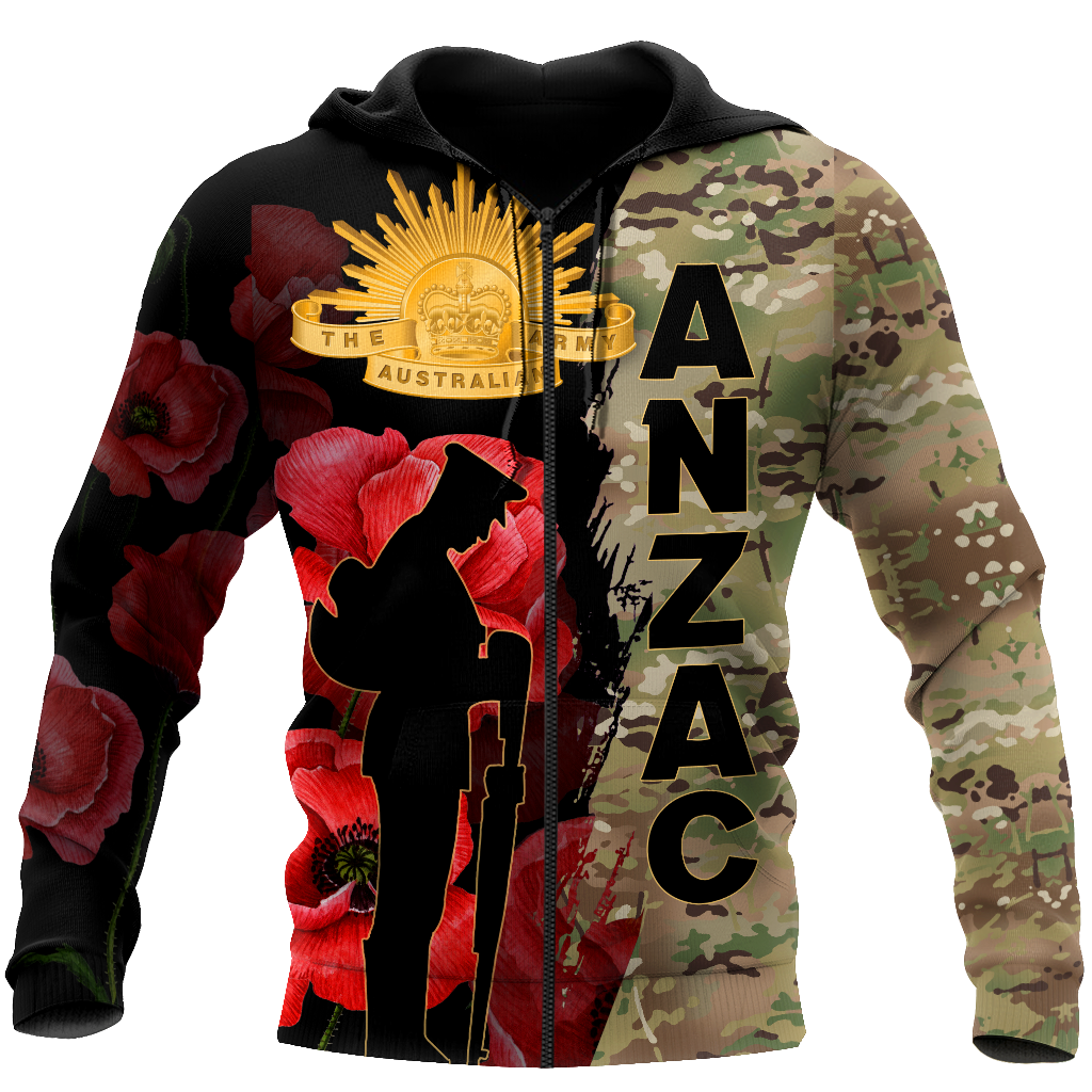 Premium Anzac Day Camo 3D Printed Unisex Shirts TN NTN08042101