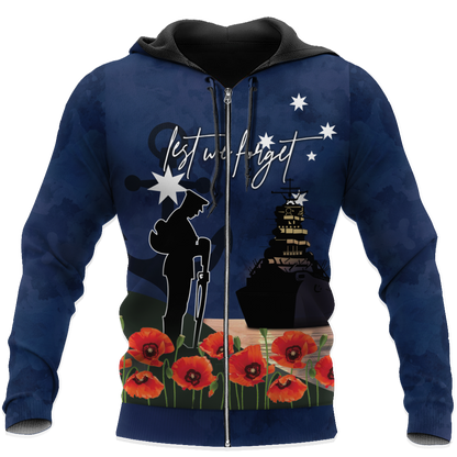 Premium Anzac Day Royal Australian Navy 3D Printed Unisex Shirts TN