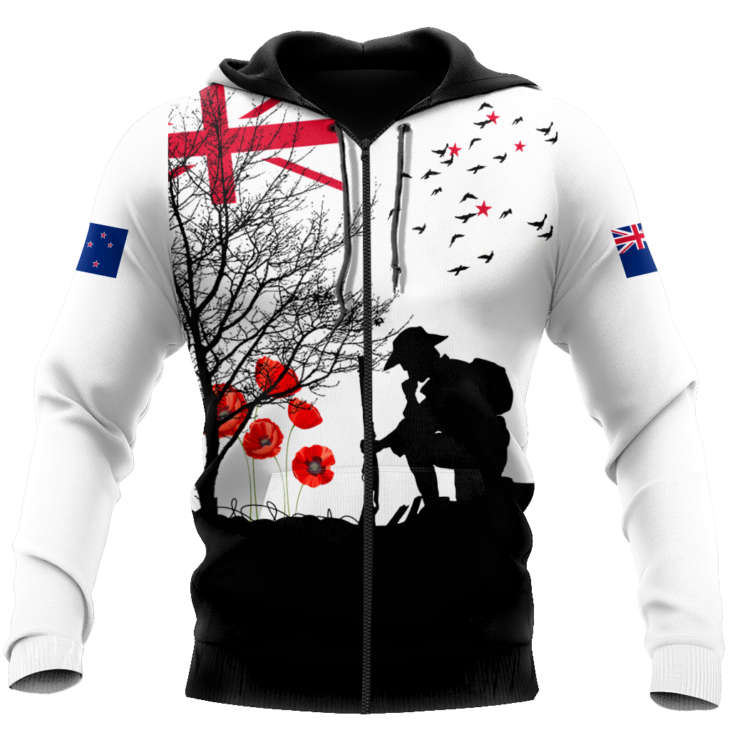 Premium Anzac Day New Zealand 3D Printed Unisex Shirts TN
