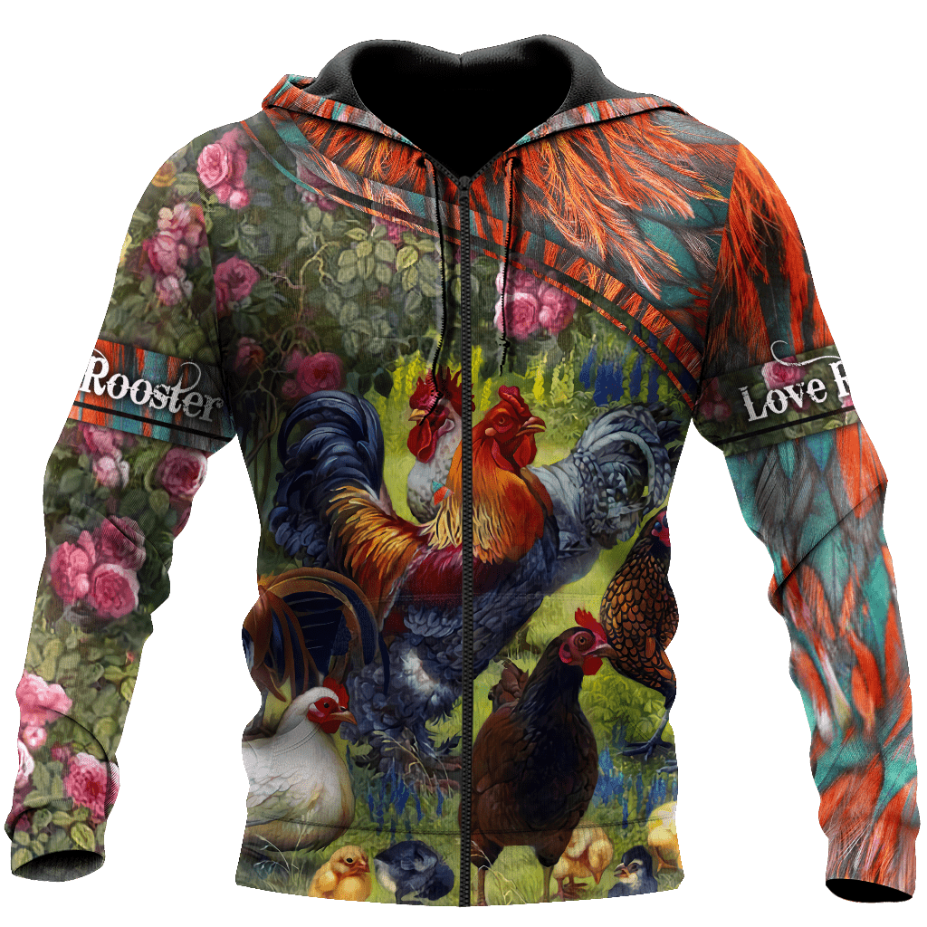 Farm Rooster 3D Printed Unisex Shirts HHT15042104