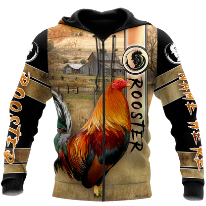 Personalized Rooster 3D Printed Unisex Shirts TNA22042108