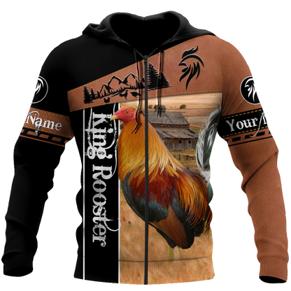 Personalized King Rooster 3D Printed Unisex Shirts SN27042103