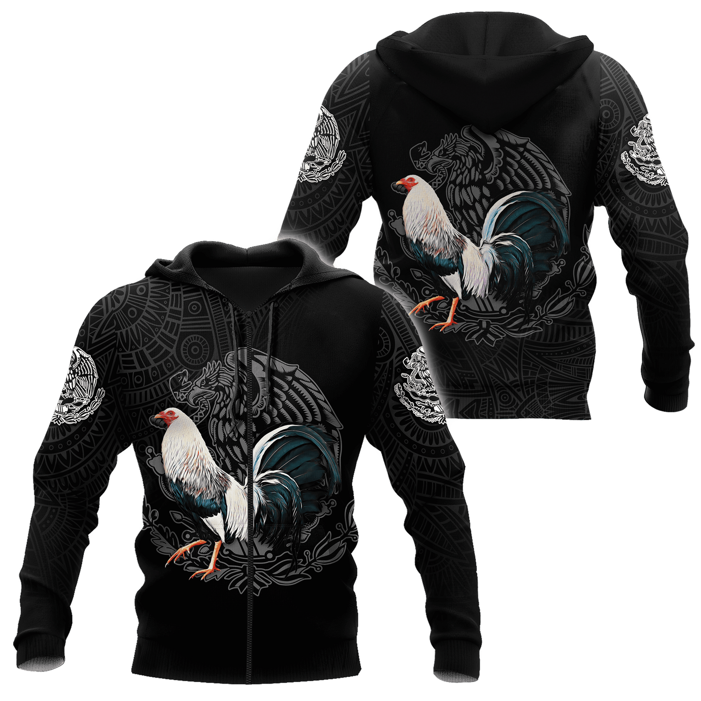 Mexican Rooster 3D Printed Unisex Shirts Pi17052103VH