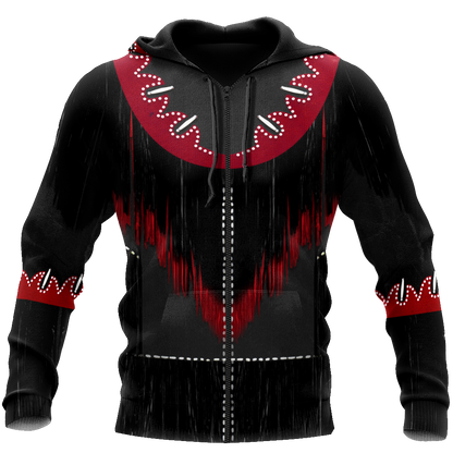 Native Cowboy Jacket No7 Cosplay 3D Over Printed Unisex Deluxe Hoodie ML