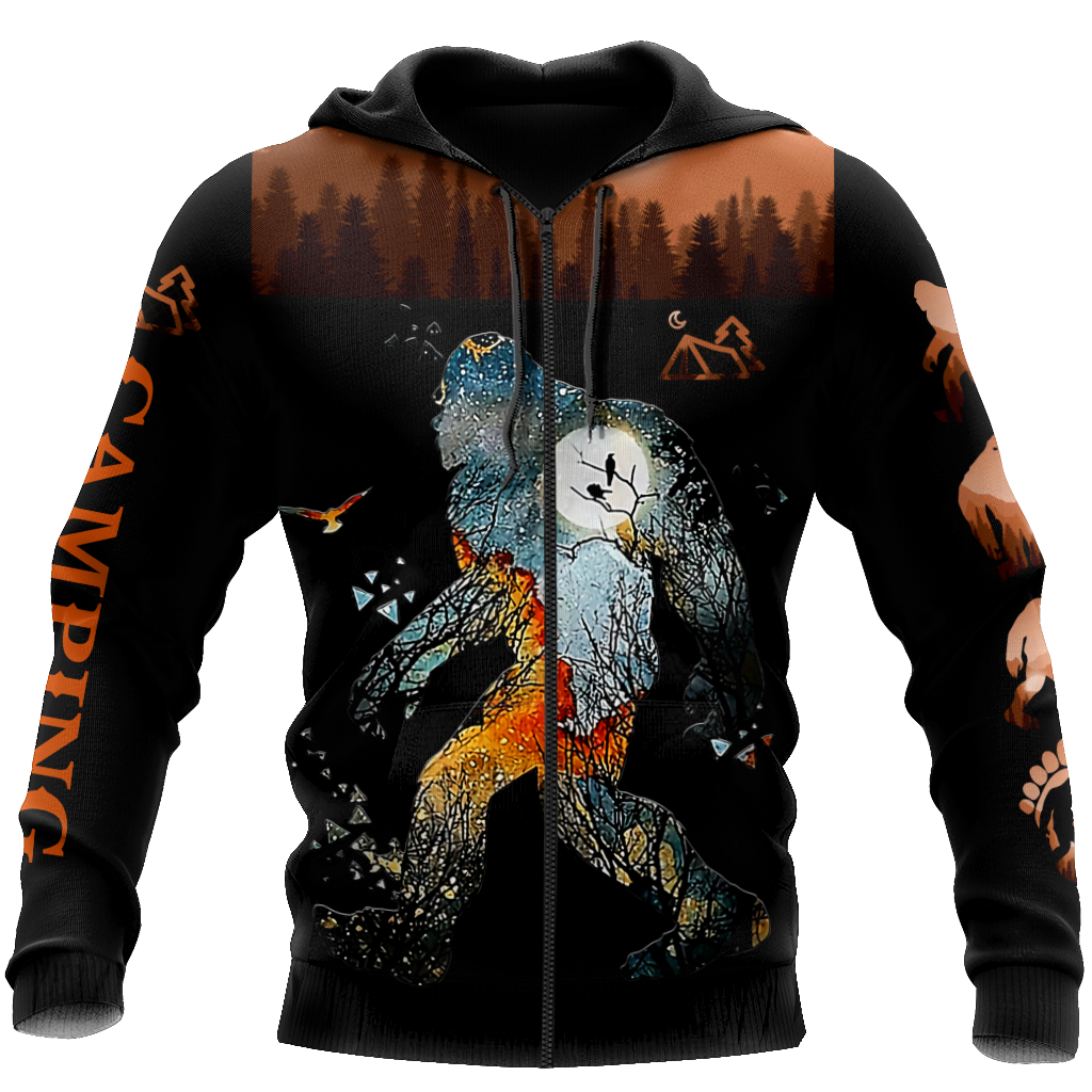 Bigfoot Camping 3D All Over Printed Shirts TNA11162005XT