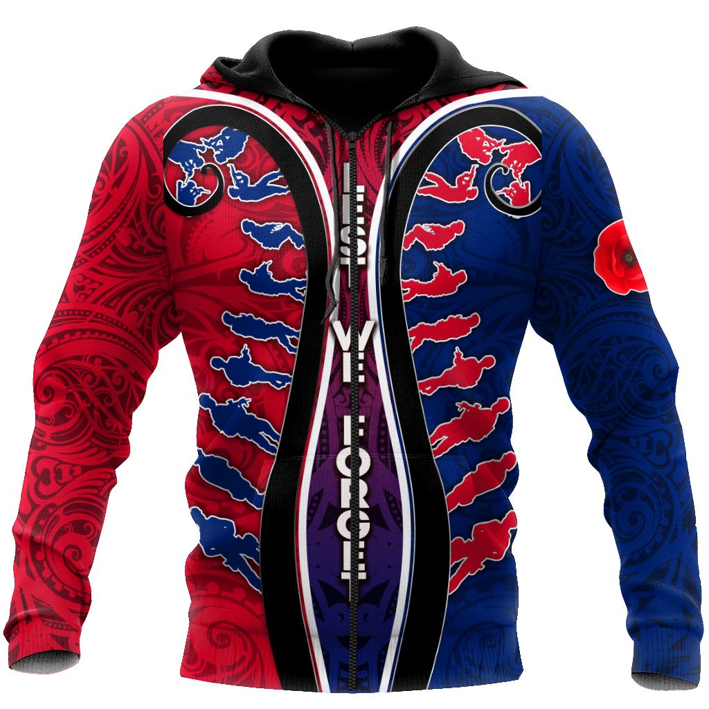 Special Anzac Day Lest We Forget Unisex Deluxe Hoodie ML