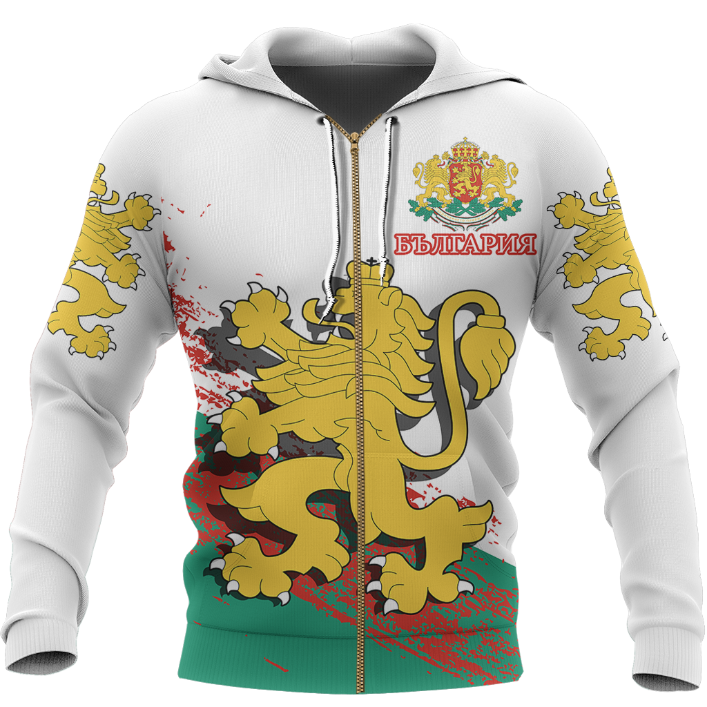 Bulgaria Lion Special Hoodie-Apparel-NNK-Zipped Hoodie-S-Vibe Cosy™