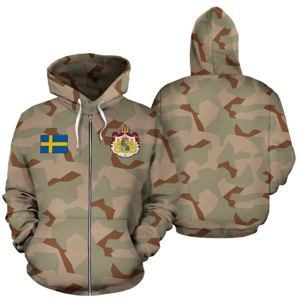 Swedish M90 Desert Camo Hoodie ZIPNNK 114-Apparel-NNK-Hoodie-S-Vibe Cosy™